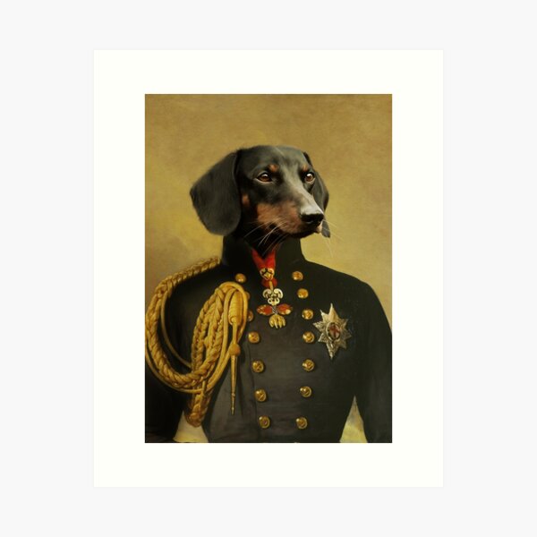 Item preview, royal dog portraits dachshund ,Royal Pet Portrait ,royal dog paintings ,   Renaissance Pet King Portrait, Classic Pet Portrait ,Pet Memorial designed and sold by shirtscom.