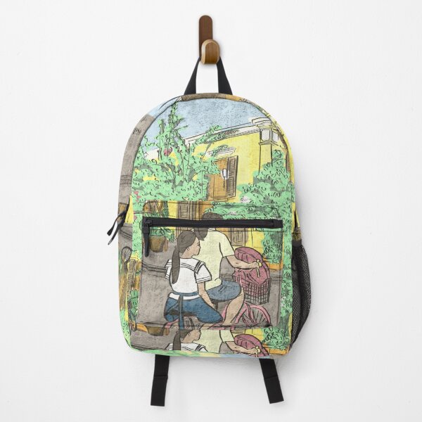 Item preview, Hoi An street scene colorful illustration designed and sold by NaliniLe.