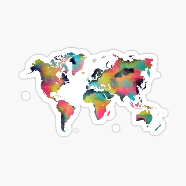 World map 4 Sticker