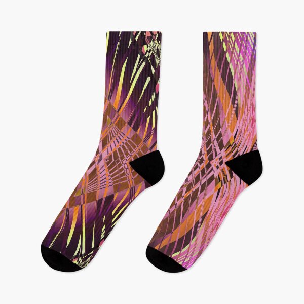 Item preview, PRETTY VIOLET YELLOW SWEEPING LINE PATTERN designed and sold by Pia Schneider.
