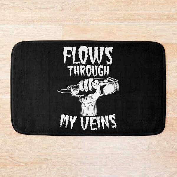 Item preview, Flows Through My Veins Barber Occupation Gift designed and sold by haselshirt.