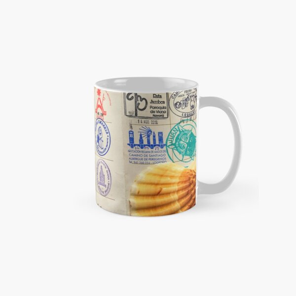 Pasaporte Credencial de Peregrino Camino de Santiago con Concha Taza clásica