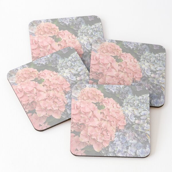 Item preview, Pastel pink and blue hydrangea designed and sold by ThePoodleandCo.