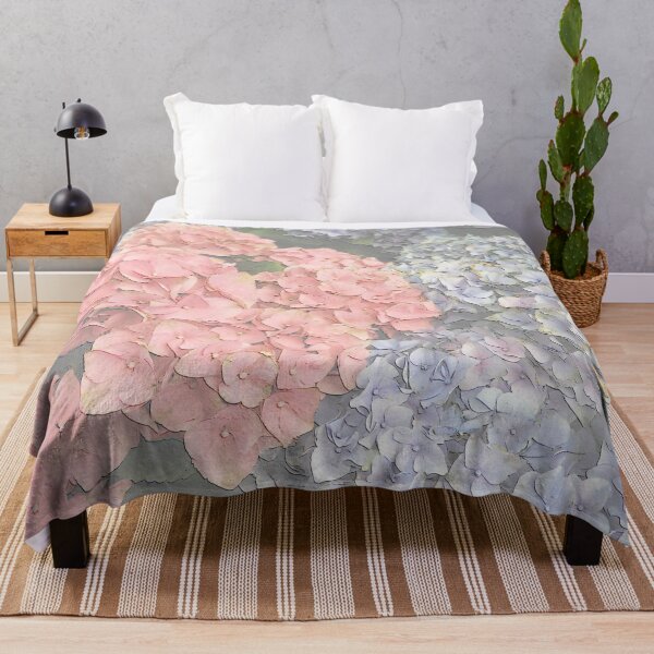 Item preview, Pastel pink and blue hydrangea designed and sold by ThePoodleandCo.