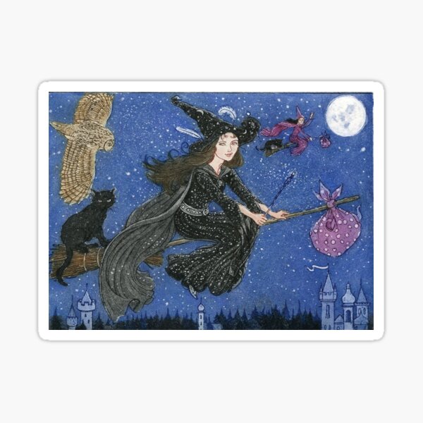 A Witch's Night Out Sticker