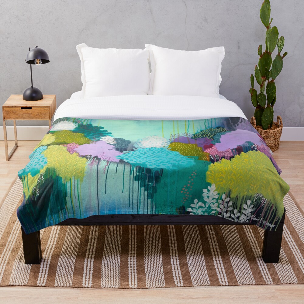 Autumn Meets Winter Throw Blanket