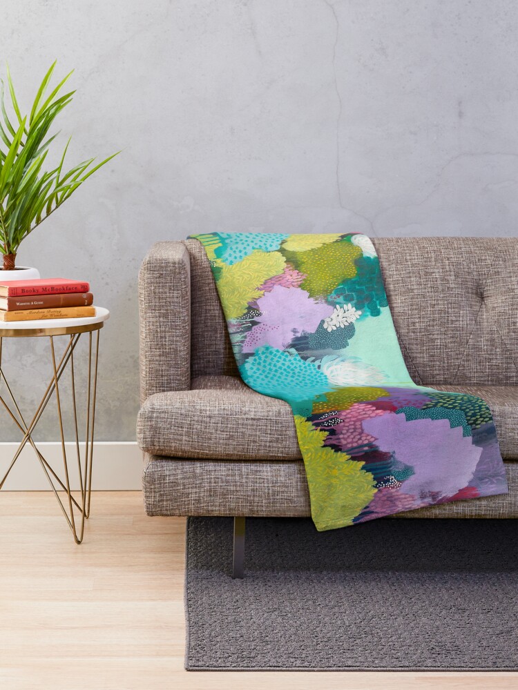 Alternate view of Autumn Meets Winter Throw Blanket