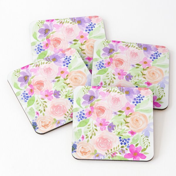 Item preview, Happy Florals designed and sold by AhavahhArt.