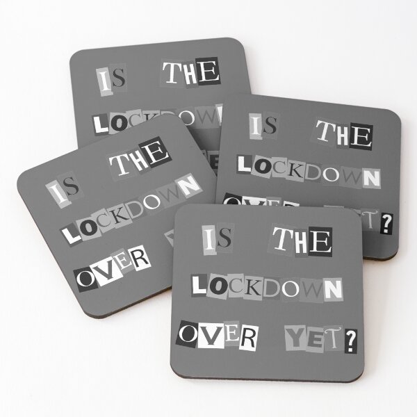 Item preview, is the lockdown over yet? (black and white) designed and sold by Bryan Docherty.