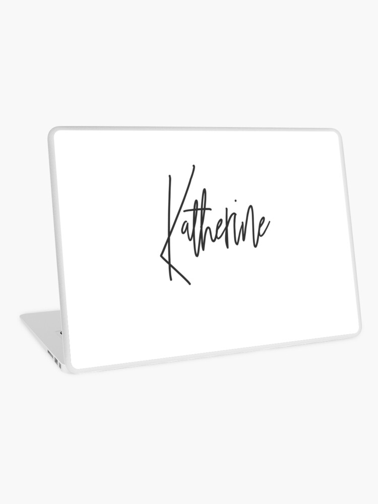 Vinilo portátil «Pegatina Nombre Katherine» de LucaBearDesigns | Redbubble
