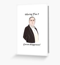 Carson Disapproves! Greeting Card