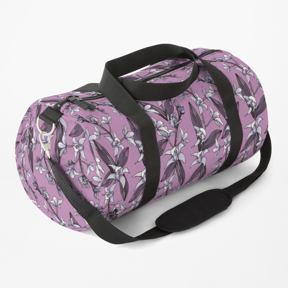 Orchid Flower - Purple and Pink color palette Duffle Bag