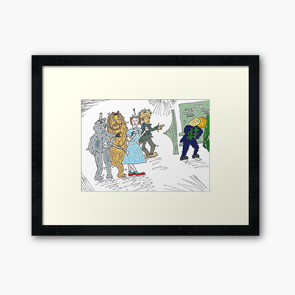 Forex Wizard Of Oz Cartoon Framed Art Print - 