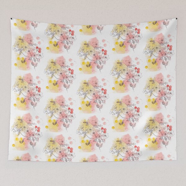Item preview, Bees and Flowers designed and sold by BlueTulip20.