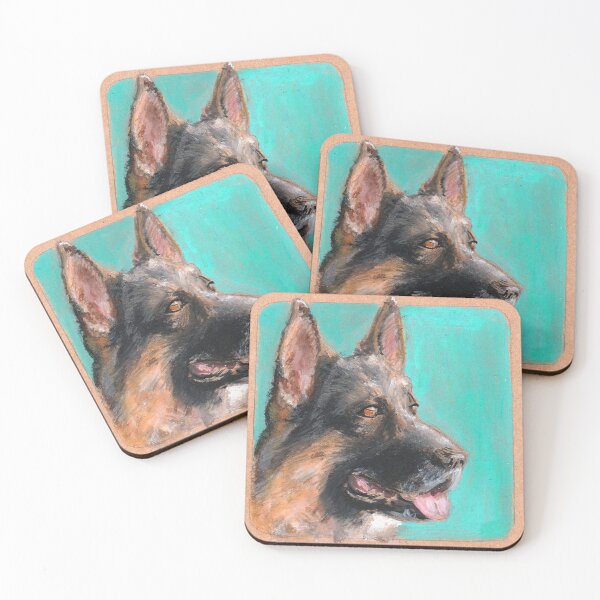 Artikelvorschau, Deutsche Schäferhund Kunstkarte entworfen und verkauft von Anton Van Dort.