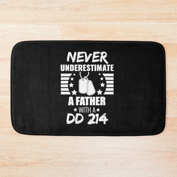 Item preview, Never Underestimate a Father with a DD 214 Veteran Veteran's Day Hero Father's Day designed and sold by losttribe.