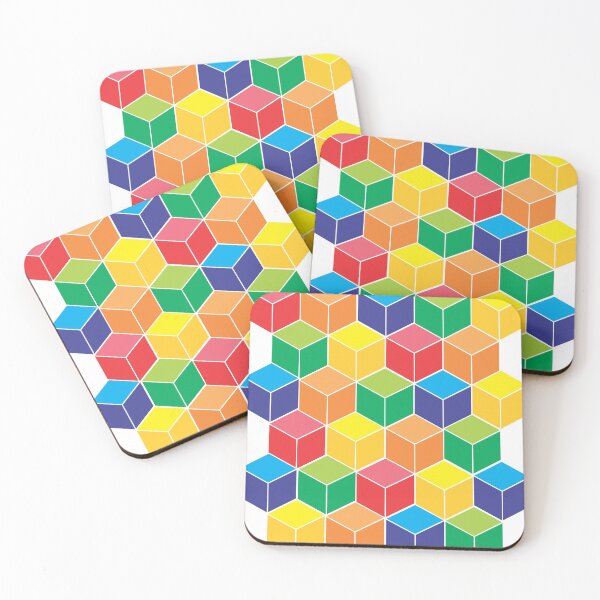Item preview, multicolored cubes  designed and sold by induwara27.