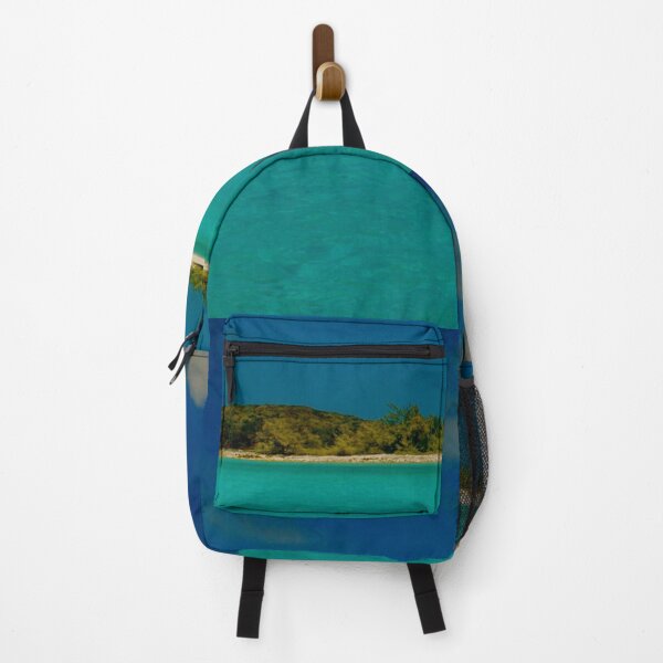 Item preview, Island Paradise- Sky blue and turquoise blue designed and sold by EvaWolf.