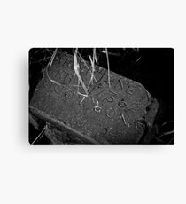Inscription Canvas Print