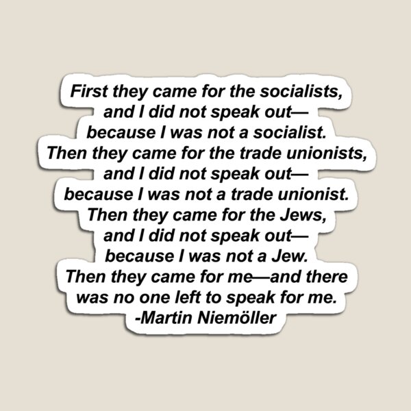 Item preview, Zitat von Martin Niemöller designed and sold by freyanangle.