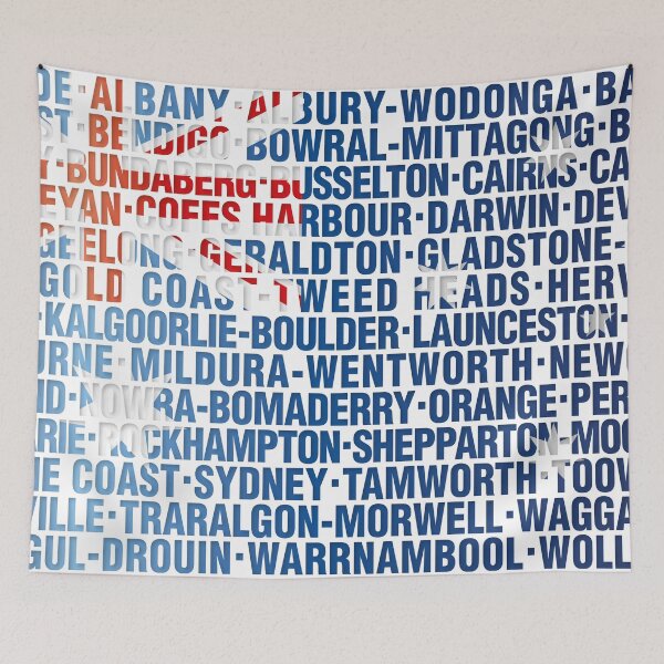 Item preview, Australia Names Flag Cool Modern Graphic Art Illustration designed and sold by theimagezone.