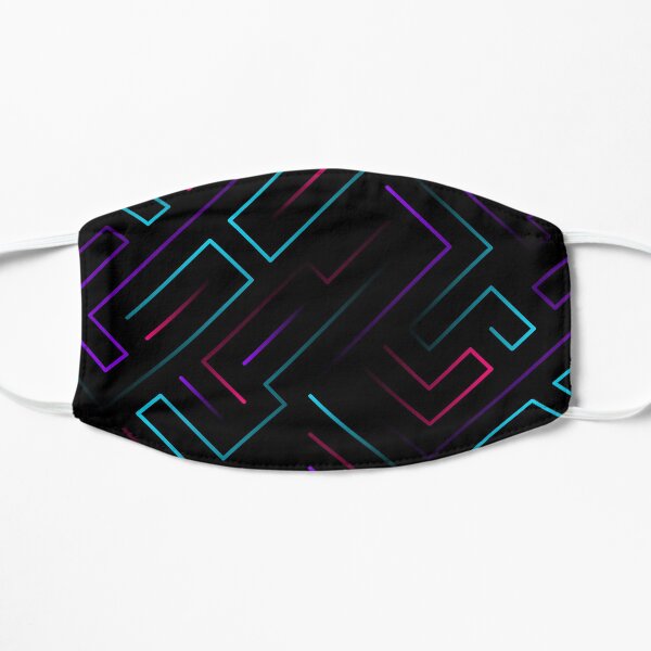 Back to the Retro Life Vaporwave Flat Mask