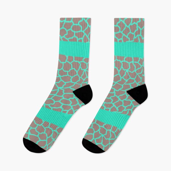 Item preview, Bright Teal and Taupe Giraffe Print  designed and sold by cgroenewald.