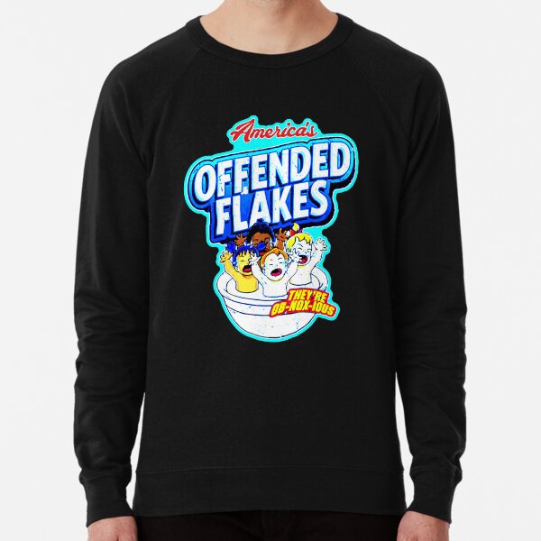 Makan Pagi Pakai Sereal offended flakes offended flakes offended flakes Lightweight Sweatshirt