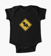 Beware of My Little Pony Road Sign One Piece - Short Sleeve