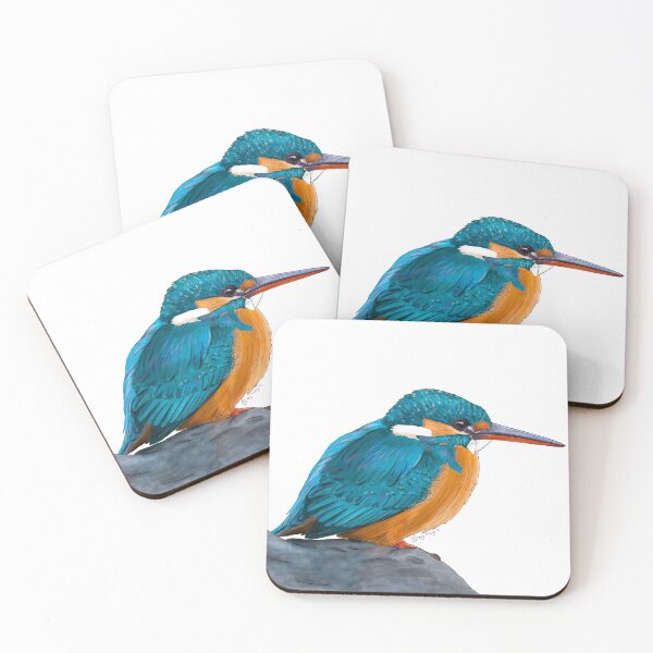 Item preview, Kingfisher Art Print by Lucy C designed and sold by byLucyC.