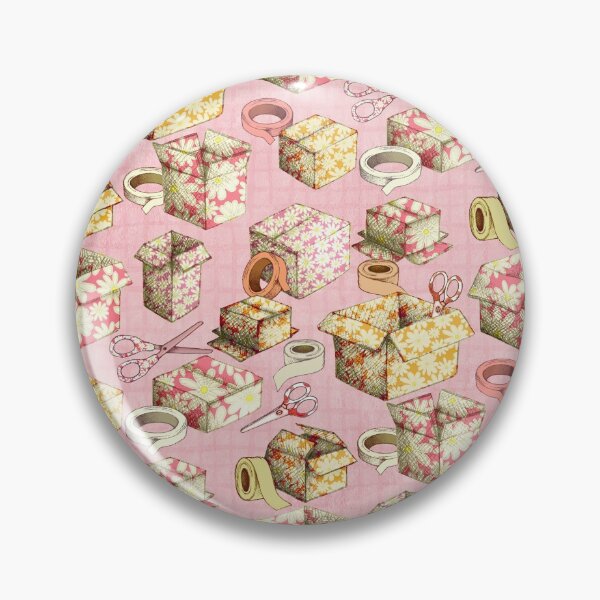 Item preview, Faded Daisy Boxes, Tape and Scissors - Girly Pink  designed and sold by Perrin Le Feuvre.