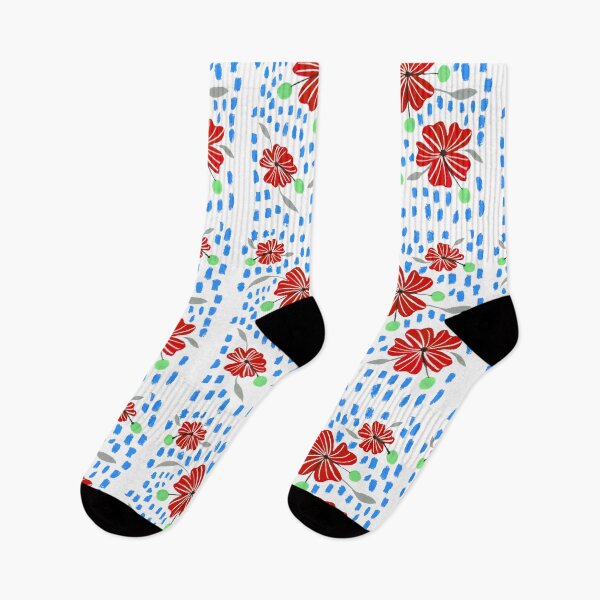 Item preview, Floral motif (red flowers) designed and sold by LiceaGand.