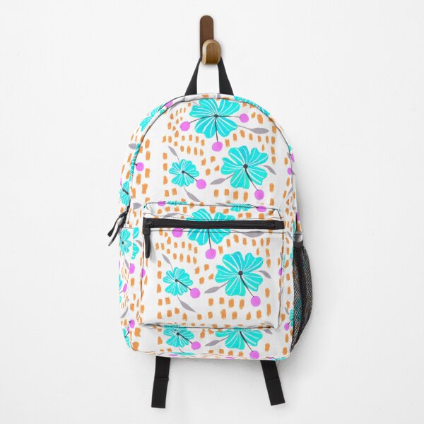 Item preview, Floral motif (turquoise flowers) designed and sold by LiceaGand.