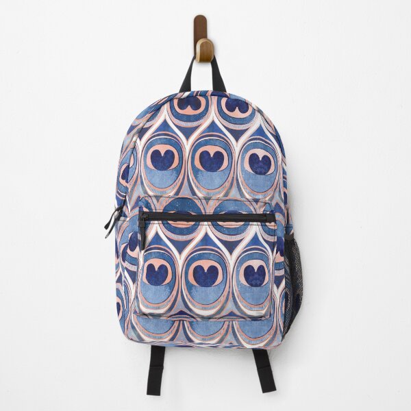 Item preview, Peacock Feathers Eye // indigo blue and metal coral rose designed and sold by SelmaCardoso.