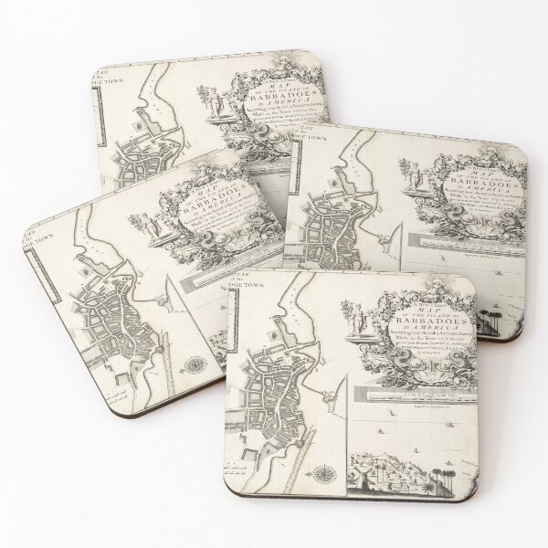 Item preview, Vintage Bridgetown Barbados Map (1721) designed and sold by BravuraMedia.