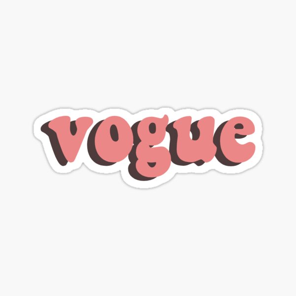 "'vogue' sticker" Sticker by lily69zetto Redbubble