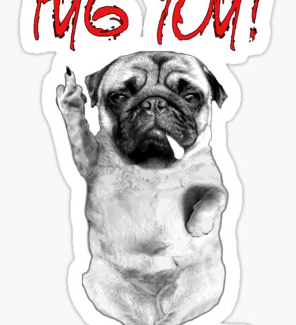 pug middle finger shirt