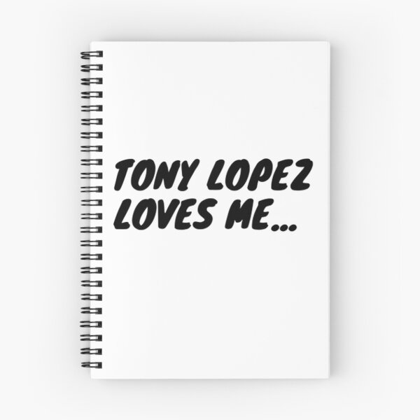 Aperçu de l'œuvre Tony Lopez m'aime - Autocollant / t-shirt drôle créée et vendue par SoulTreats.