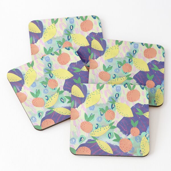 Item preview, Lemon and Orange Collaged Pattern designed and sold by katAiE.