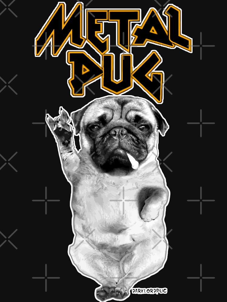 metal pug by darklordpug