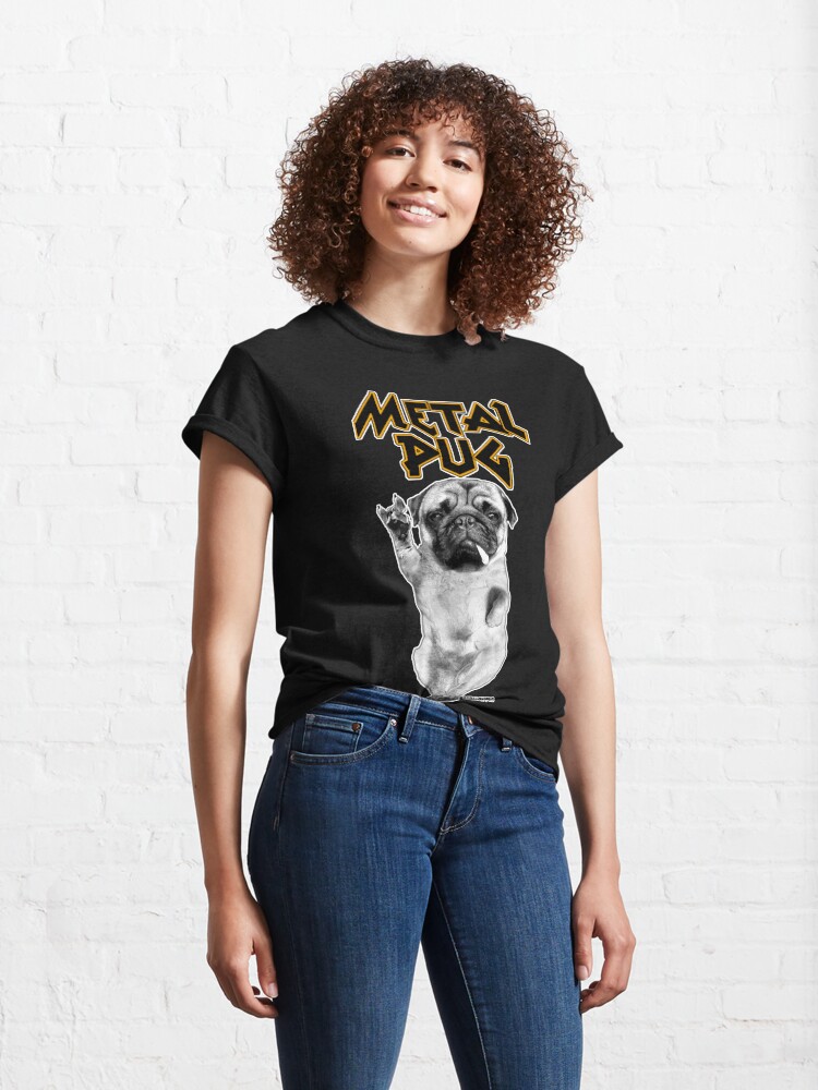 Alternate view of metal pug Classic T-Shirt