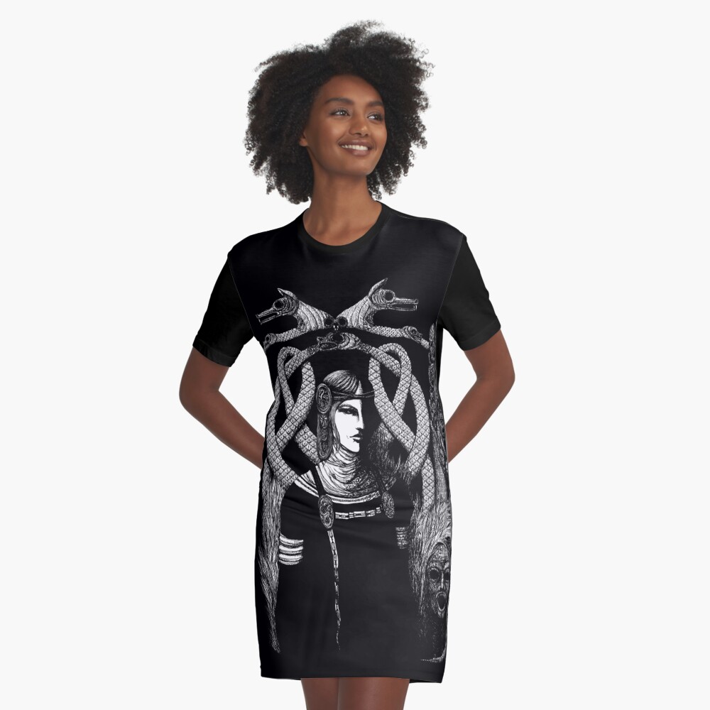 Item preview, Graphic T-Shirt Dress designed and sold by Sirielle.