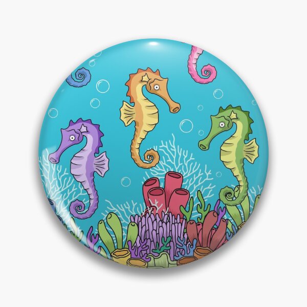 Item preview, Seahorse Coral Reef Caribbean Underwater World Marine Life Seahorse designed and sold by DSWShirts.