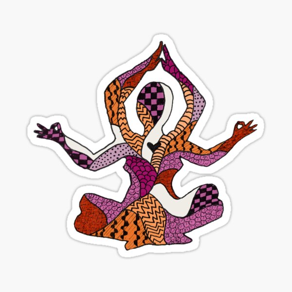 Item preview, Pink Meditation Patterned Godess designed and sold by OwenJaneArt.