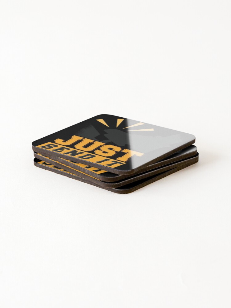 Thumbnail 4 of 5, Coasters (Set of 4), Just Send It designed and sold by DavinciStore21.