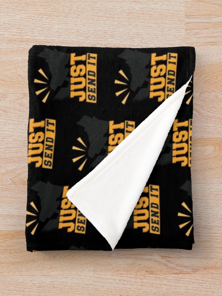 Thumbnail 3 of 6, Throw Blanket, Just Send It designed and sold by DavinciStore21.