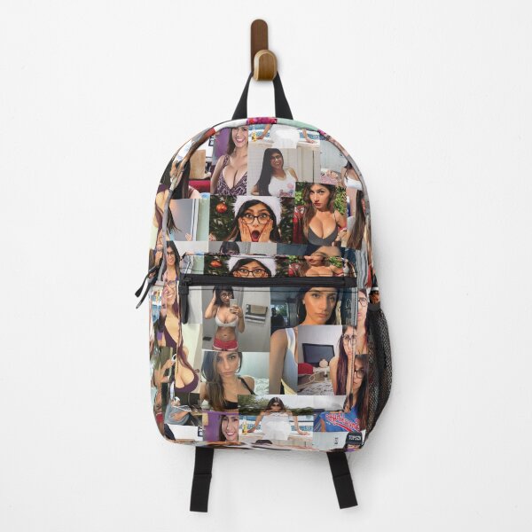 mia kahlifa collage MIA KAHLIFA COLLAGE FOR REAL FANS Backpack