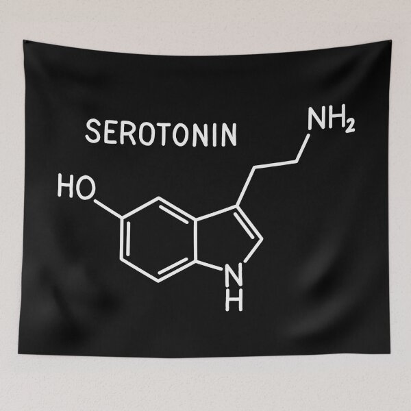 Item preview, Serotonin molecule designed and sold by ValentinaHramov.
