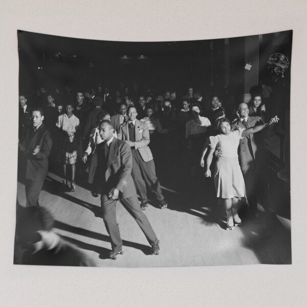 Item preview, Roller skating on Saturday night in Chicago, 1940s designed and sold by Vintage Wall Art.