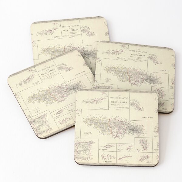 Item preview, Vintage British Caribbean Islands Map (1835) designed and sold by BravuraMedia.